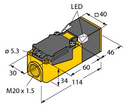 Turck Induktiver Sensor    BI15-CP40-Y1X 