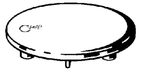 Viega Temposet Austattungsset, 115mm 6964.0, chrom (ersetzt 560799)