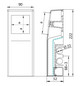 HZ Steckdosencontainer SDC aus Kunststoff, weiß Typ 62