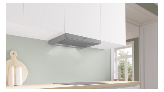 Dunstabzugshaube Flschirm 600mm si B LED 67dB 389cbm/h Ø120-150mm 3st Abl/Uml