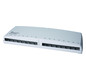 Patchpanel 16Ports Wandmont Schirm RAL9001 110x325x43,5mm
