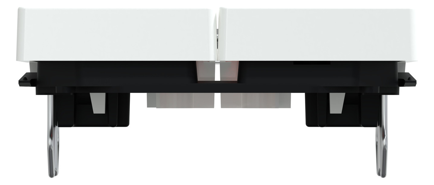 Wippe Serien Schalter System M akws glz aktivweiß Kontrollfenster/Lichtauslass