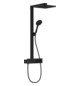 hansgrohe Showerpipe Raindance E 1jet, mit ShowerTablet 350 Thermostat, mattschwarz
