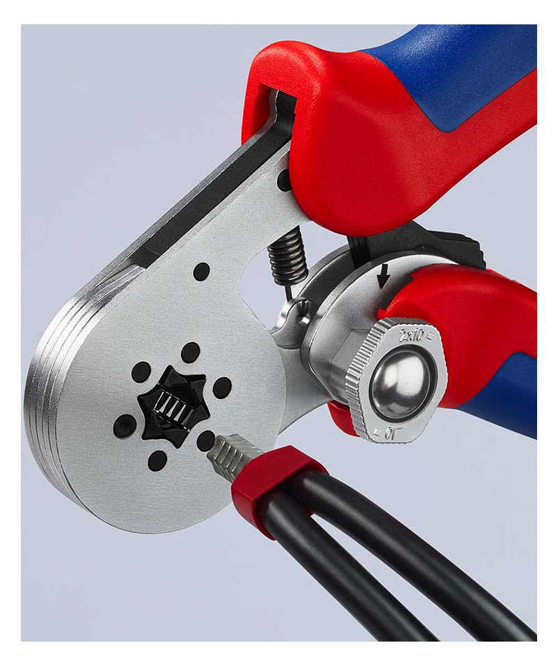 Crimpzange mech 180mm versch.Eins 0,08-10qmm AWG28-8
