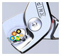 Kabelschere mech.Einhand Ø15mm 15qmm VDE L160mm isol f.mehrdrähtige Leiter