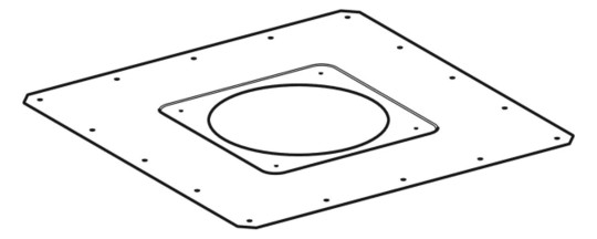 Geberit Befestigungsblech Pluvia feuerverzinkt, für Dachabdichtungsfolie