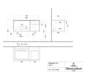 V&B Waschtisch-Unterschrank Becken links Subway 3.0 100,1x42,25x51,6cm, mit LED/Griff Volcano black, marine blue