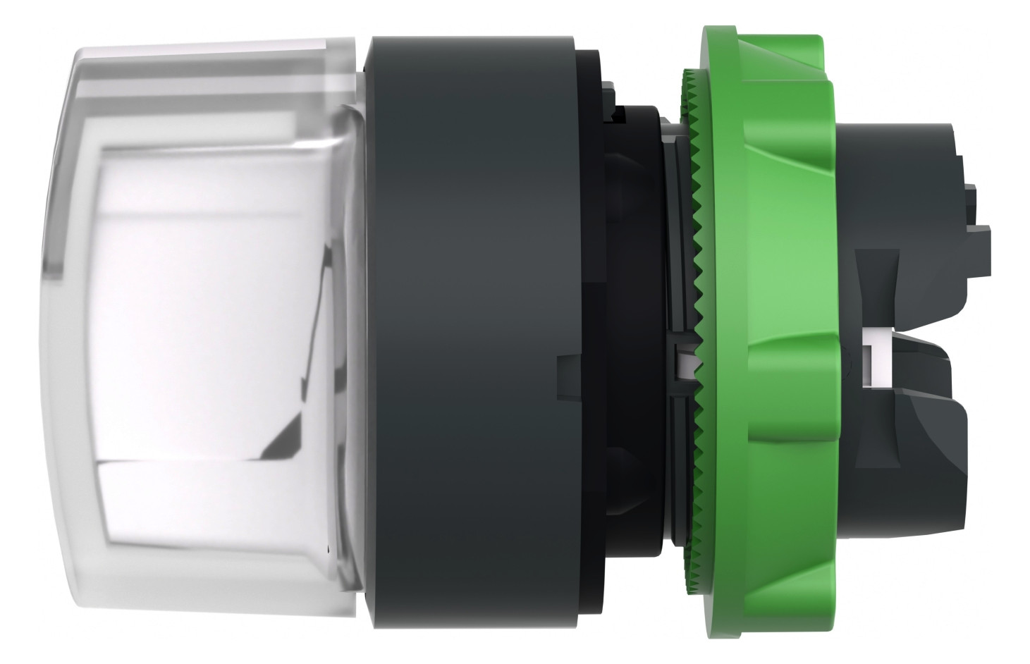 Wahlschalter 3stuf Drehkn bel.b ws rnd Geeignet für Beleuchtung Ø22,5mm