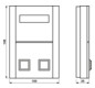Signalisierungsset f.Beh aws RAL9010