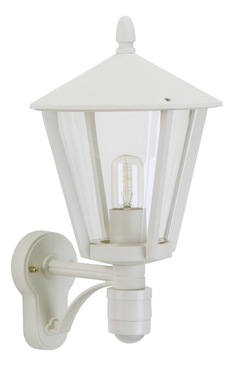 Sensorleuchte 57W HV ws IP44 E27 BWM Ø260x320mm