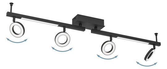 EGLO Spot CARDILLIO 2 schwarz LED 900516 