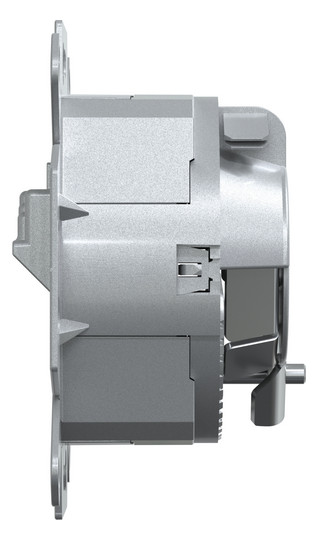 Anschlussdose Cat6 pws 2xRJ45 Kanaleinb Bodentank/Unterflur RAL1013 schräg LSA
