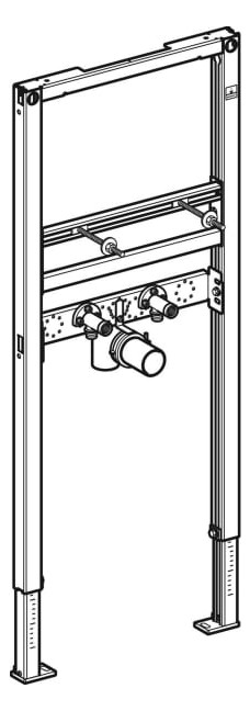 Geberit Waschtisch-Element Duofix BH 112 cm, für Standarmatur, für Trockenbau