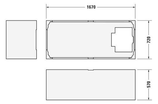 Duravit Wannenträger für Badewanne 700335