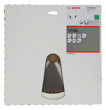 Bild HM-Kreissägeblatt 216x2,6/1,6x30 54Z WZ Bos VE à 1 Stück OptilineWood für Tischsäg - BOSCH-1