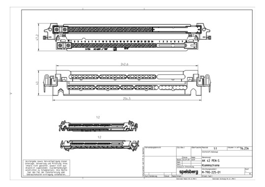 SPELS PE/N Klemme 25-polig      79022501 