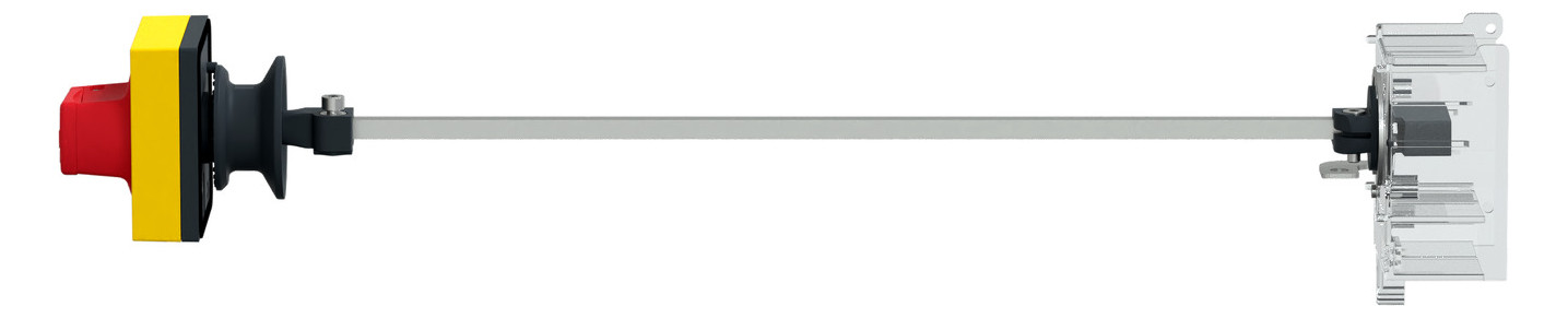 Drehantrieb abschl rt/ge Achsverläng Verriegelung Mit Griff rot/gelb