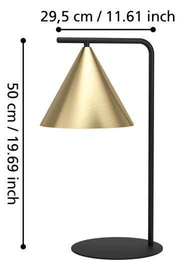 EGLO Tischleuchte NARICES schwarz  99593 