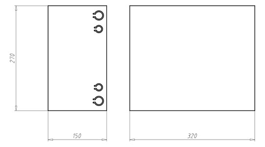 Leuchteneinbaugehäuse FlamoX Ø180mm Alu 100mm Geeignet für HV-Leuchten