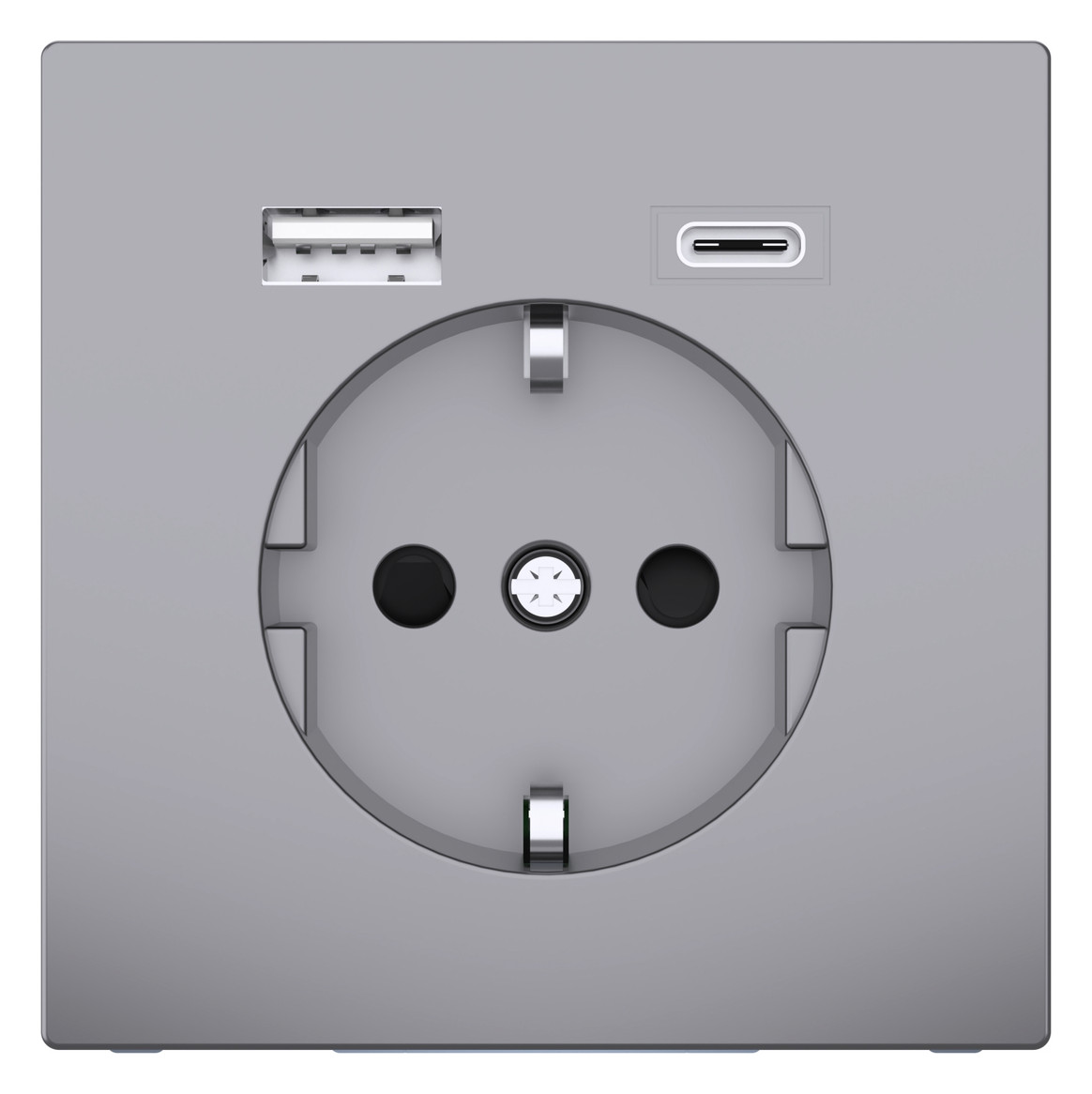 Steckdose 1f edst 1USB-A 1USB-C UP m.BS Mit erhöhtem Berührungsschutz IP20 Steckdose 1f edst 1USB-A 1USB-C UP m.BS Mit erhöhtem Berührungsschutz IP20