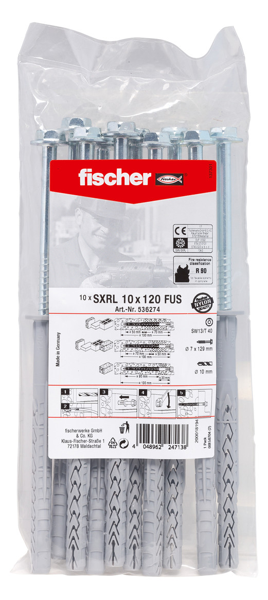 Bild Langschaftdübel SXRL 10x120 FUS B (10) f ischer - fischer-1