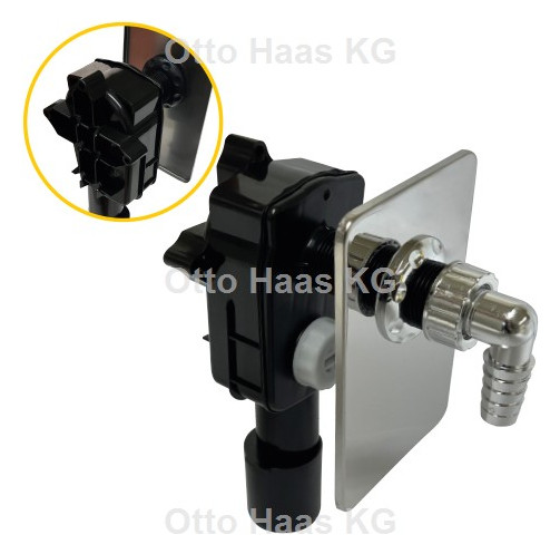 HAAS Unterputz-Geräte-Siphon OHA 4000 DN 40/50, für Waschmaschine und Geschirrspüler, ohne Montageplatte