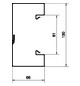 Geräteeinbaukanal ST 130x66mm ver-ws RAL9016 GEB-K besch 7700qmm 2000mm