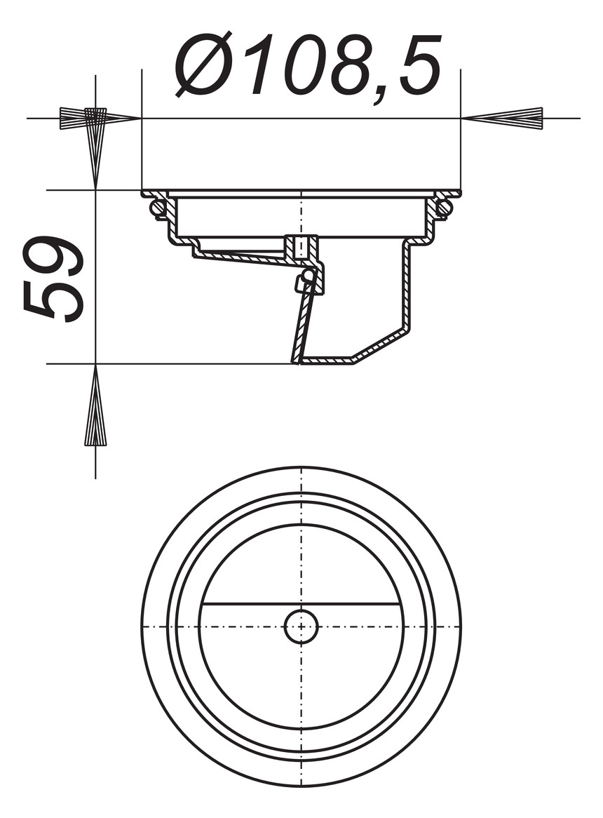 Dallmer Geruch-/Schaumsperre S10/12 Ø 108,5 mm