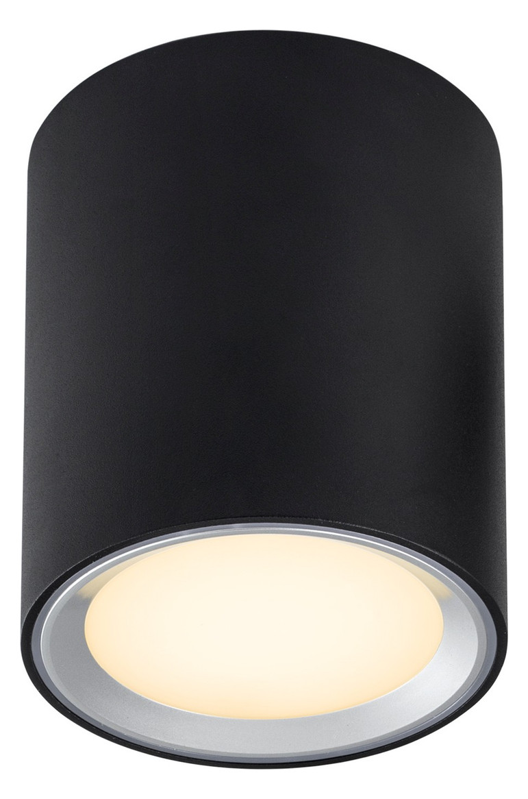 LED-Deckenanbauleuchte FALLON 5,5W 2700K 500lm sw Konv IP20 Ø100x120mm