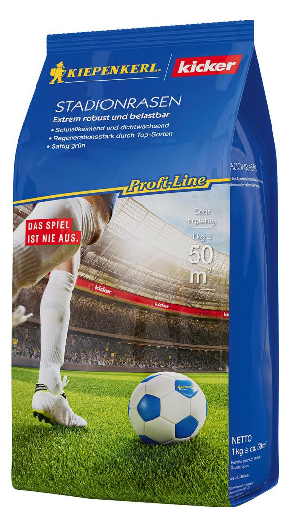 Bild Kicker-Stadionrasen 1 kg Klotzbeutel Pro fi-Line Kiepenkerl-0