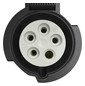 CEE-Steckdose 5p 16A 5h 600-690V/sw IP54 AP Schraubkl Kst