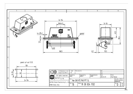 HART Han 24B-GG-M40-WDF-LB   19300241132 
