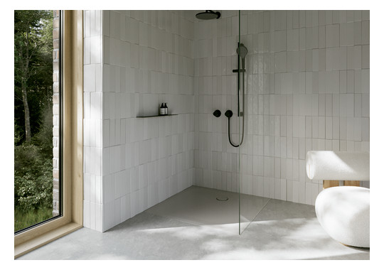 Duschwanne BetteUltra 5940 100x100x2,5cm, Glasur, silver