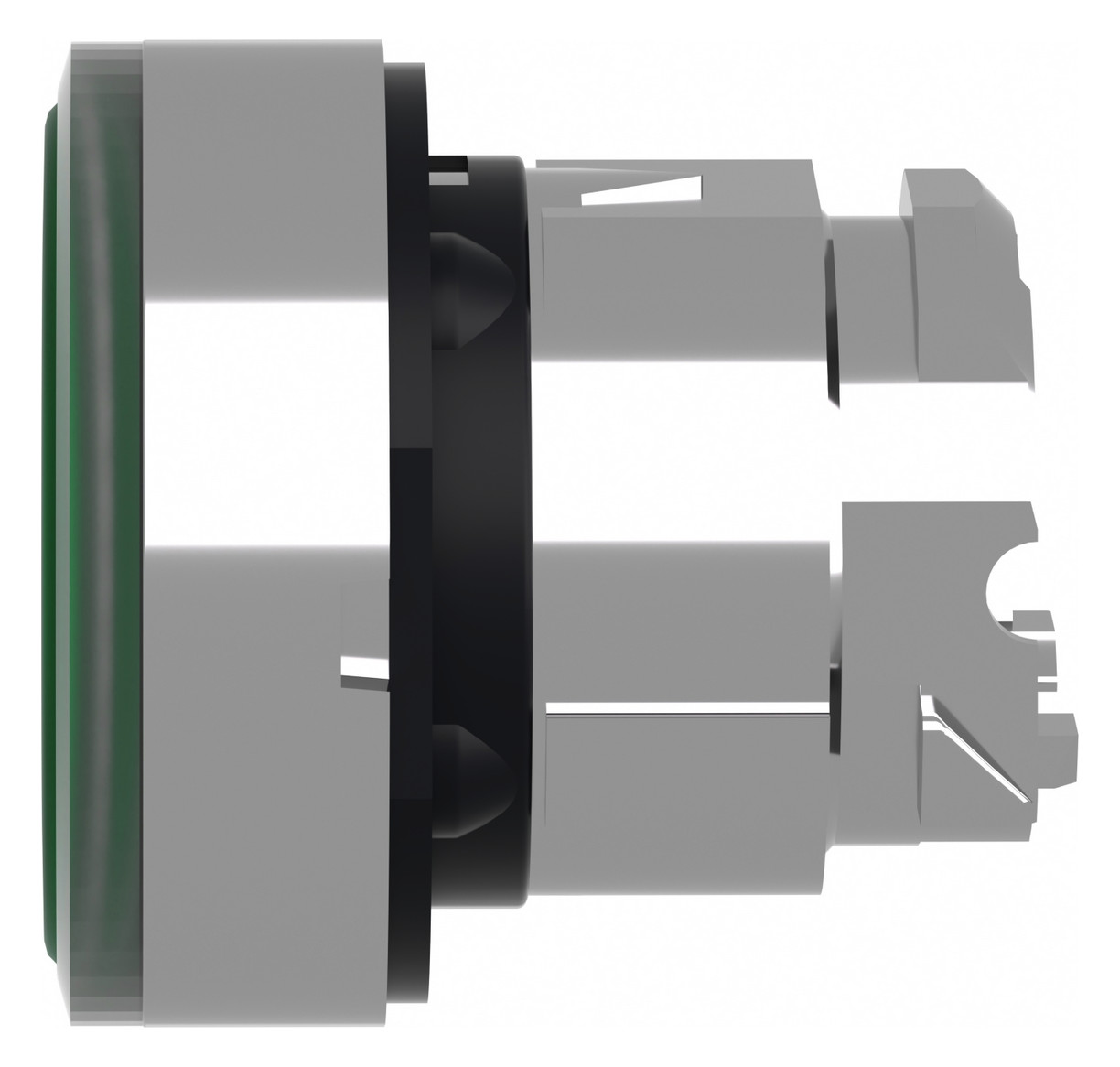 Drucktaster Front 1f gn bel.b Ø22,5mm rnd Geeignet für Beleuchtung IP66