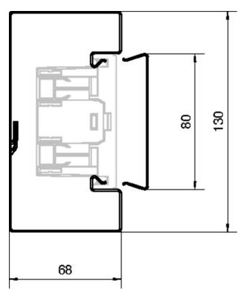 Geräteeinbaukanal ST 130x66mm ver-ws RAL9016 GEB-K besch 7700qmm 2000mm
