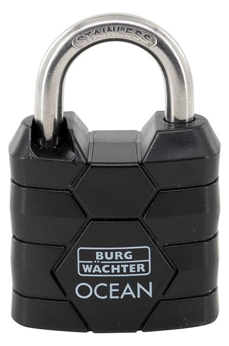 Bild Zylinder-Vorhangschloss Ocean 490 Ni 30 schwarz, verschiedenschließend - BURG WÄCHTER-0