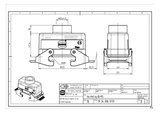 HART Han 6HvE-kg-QB-M25      19340060731 