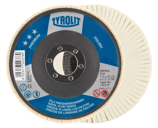 TYROLIT-Filz-Fächerscheibe - 125mm