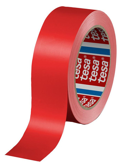 tesa-Klebeband 60404, PVC, rot - 66mx12mm