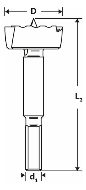 Forstnerbohrer Ø26mm L90mm