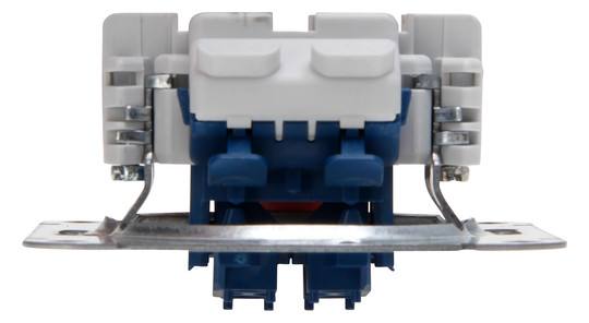 Kopp UP Serientaster Sockel aluminium 