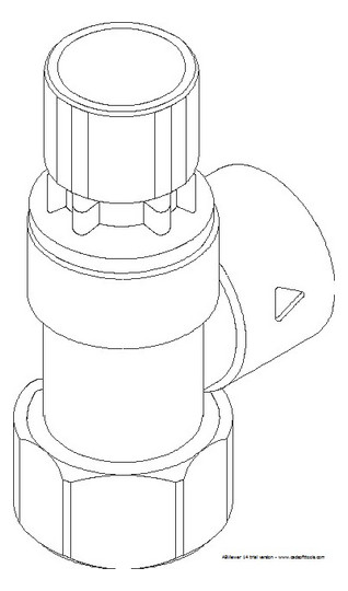 SYR Membran-Sicherheitsventil 1915 DN 40, 3 bar, Rotguss