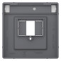 Zentralplatte TAE 3f System Design edst Schraubbef m.Beschr.Feld