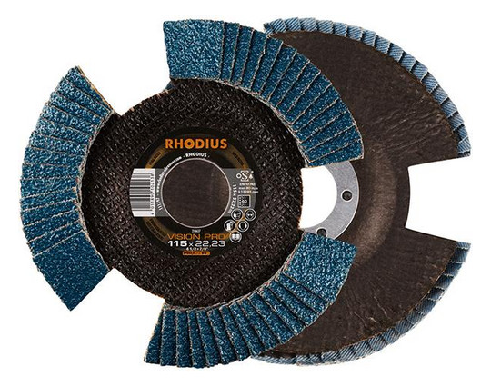 RHODIUS-Lamellenschleifscheibe VISION PRO - 125mm, K80,...