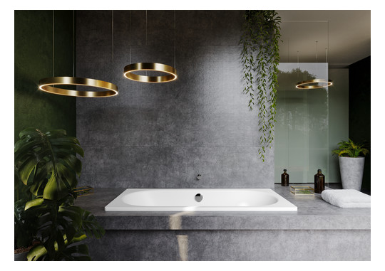 Kaldewei Badewanne CLASSIC DUO 105 170x70cm, Griffloch, Antislip, pergamon