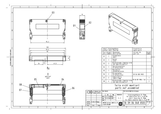 HART HARTING SCHALENGEHAEUSE 09060480503 