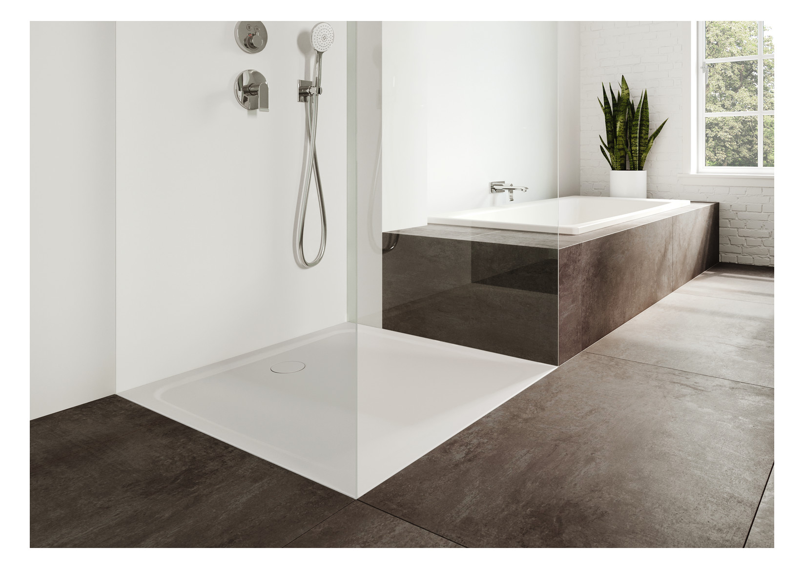 Kaldewei Duschwanne CAYONOPLAN 2262-1 80x120x1,8cm, Secure Plus, schwarz matt 100