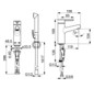 HANSA Waschtisch-Einhebelmischer HANSADESIGNO Style Hebel oben, ohne Ablaufgarnitur, Ausladung 119mm, chrom