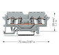 Reihenklemme 0,08-2,5qmm Serie 280 24A 1Etage 4kl gr Hutschiene TH35