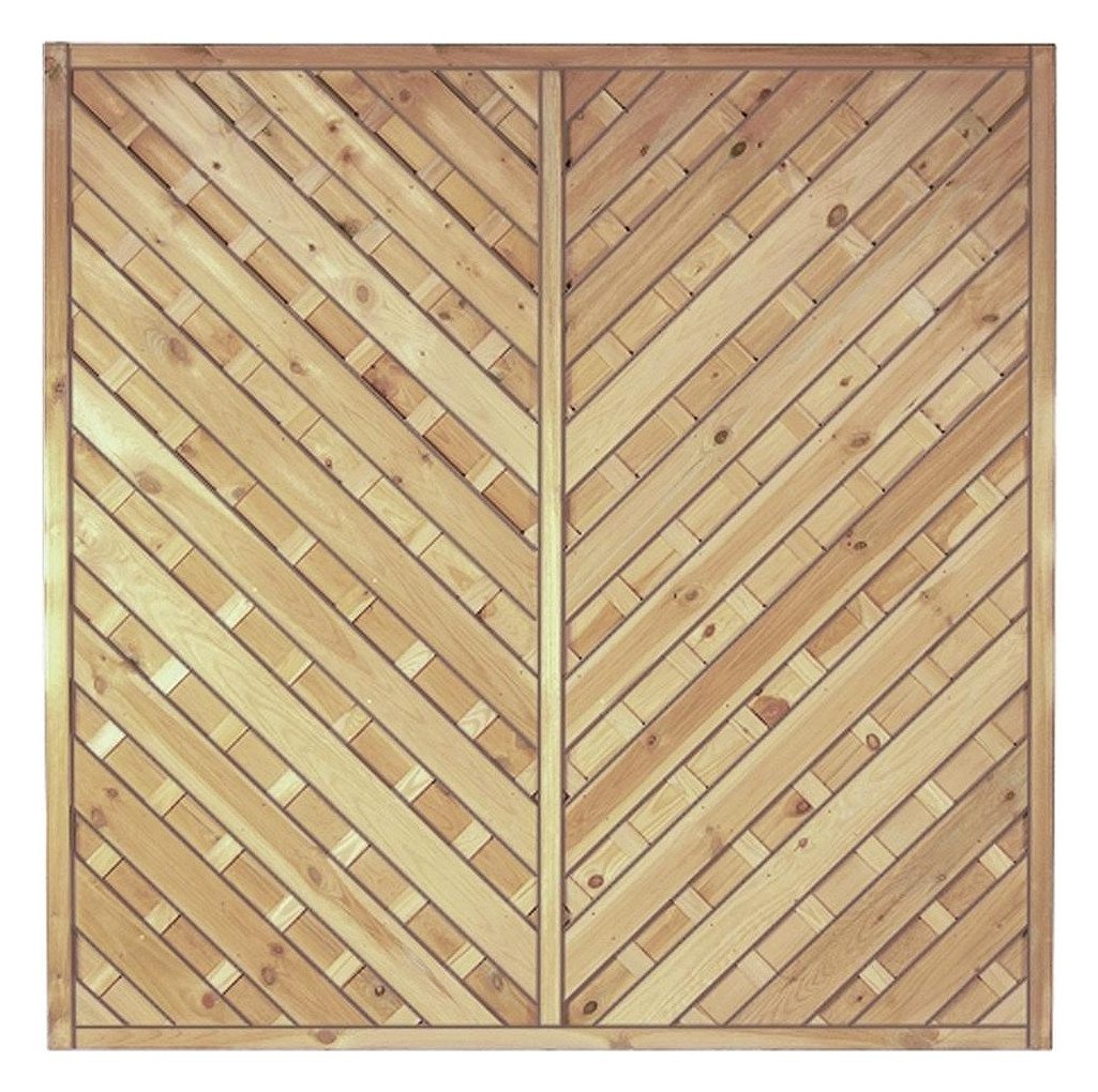 Bild Maxi-Diagonal 1 180 x 180 cm kdi grün Rahmen 45/45mm Lamellen geriffelt & geschr - n.a.-0